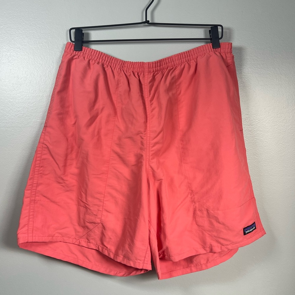NWT Patagonia Mens Baggies Longs 7" Swim Trunk - Relaxed Fit - L - Spiced Coral